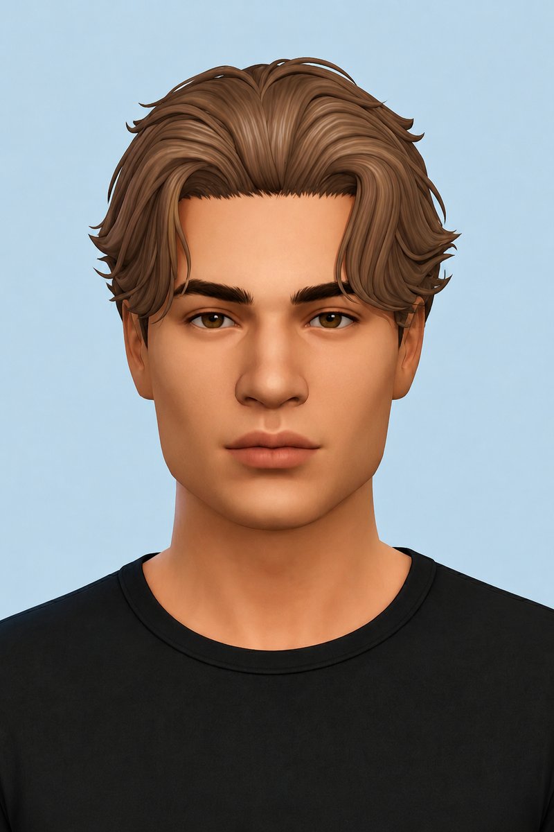 Garrett Hair custom content (CC) for Sims 4 by johnnysims