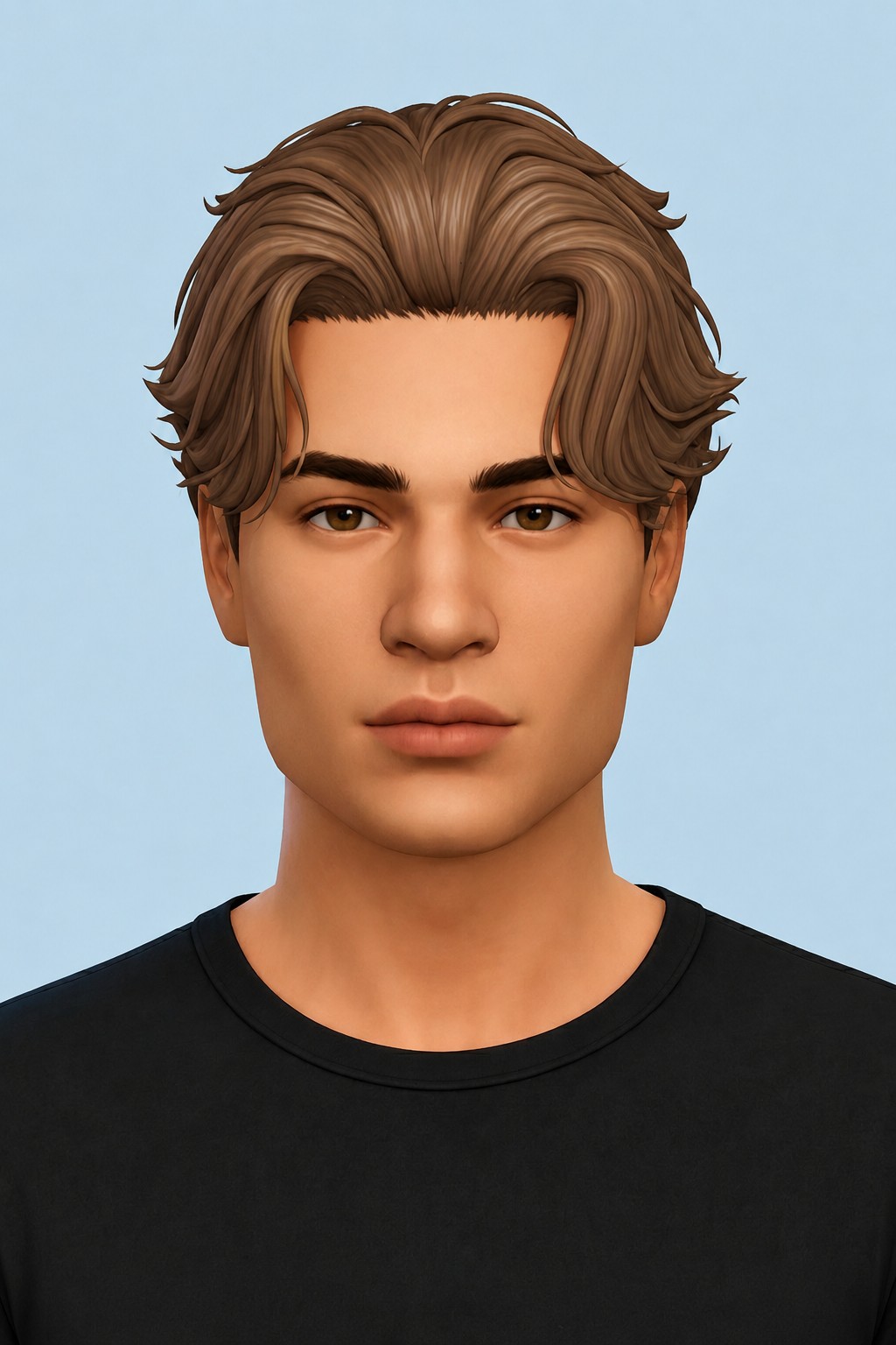 Garrett Hair custom content (CC) for Sims 4 by johnnysims