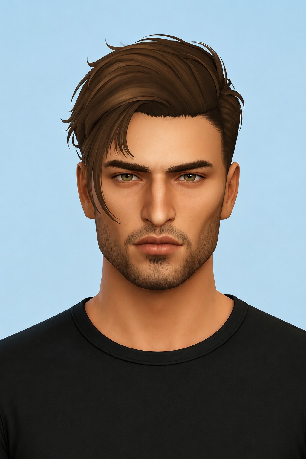 Reed Hair custom content (CC) for Sims 4 by johnnysims