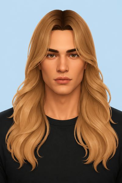 Tristan Hair custom content (CC) for Sims 4 by johnnysims