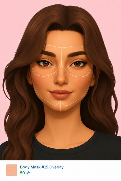 Body Mask #19 Overlay custom content (CC) for Sims 4 by sims3melancholic
