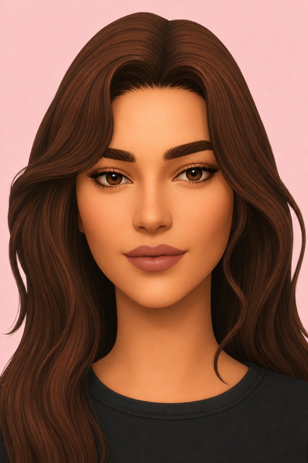 Lips N18 custom content (CC) for Sims 4 by poyopoyosim