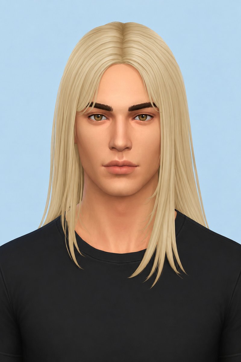 Emile Hair custom content (CC) for Sims 4 by johnnysims