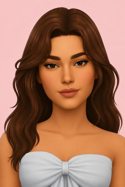 Skin Sunflower Overlay custom content (CC) for Sims 4 by pralinesims