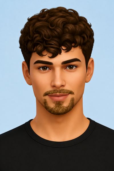 MALE FACIAL HAIR SET 04 S03 custom content (CC) for Sims 4 by wildpixel
