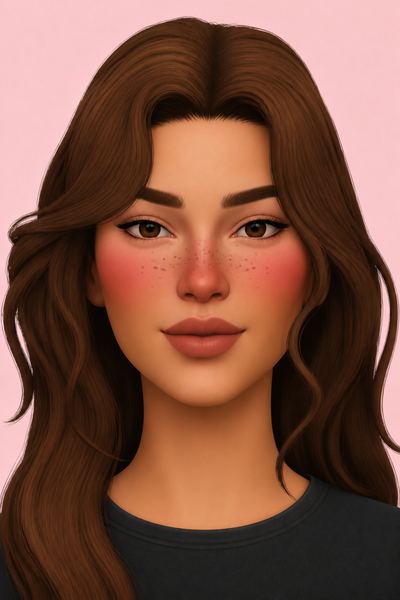 Frances freckles custom content (CC) for Sims 4 by chewybutterfly_