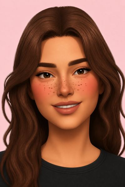 Indie freckles custom content (CC) for Sims 4 by chewybutterfly_