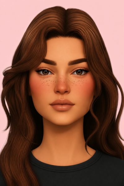 Junie freckles custom content (CC) for Sims 4 by chewybutterfly_