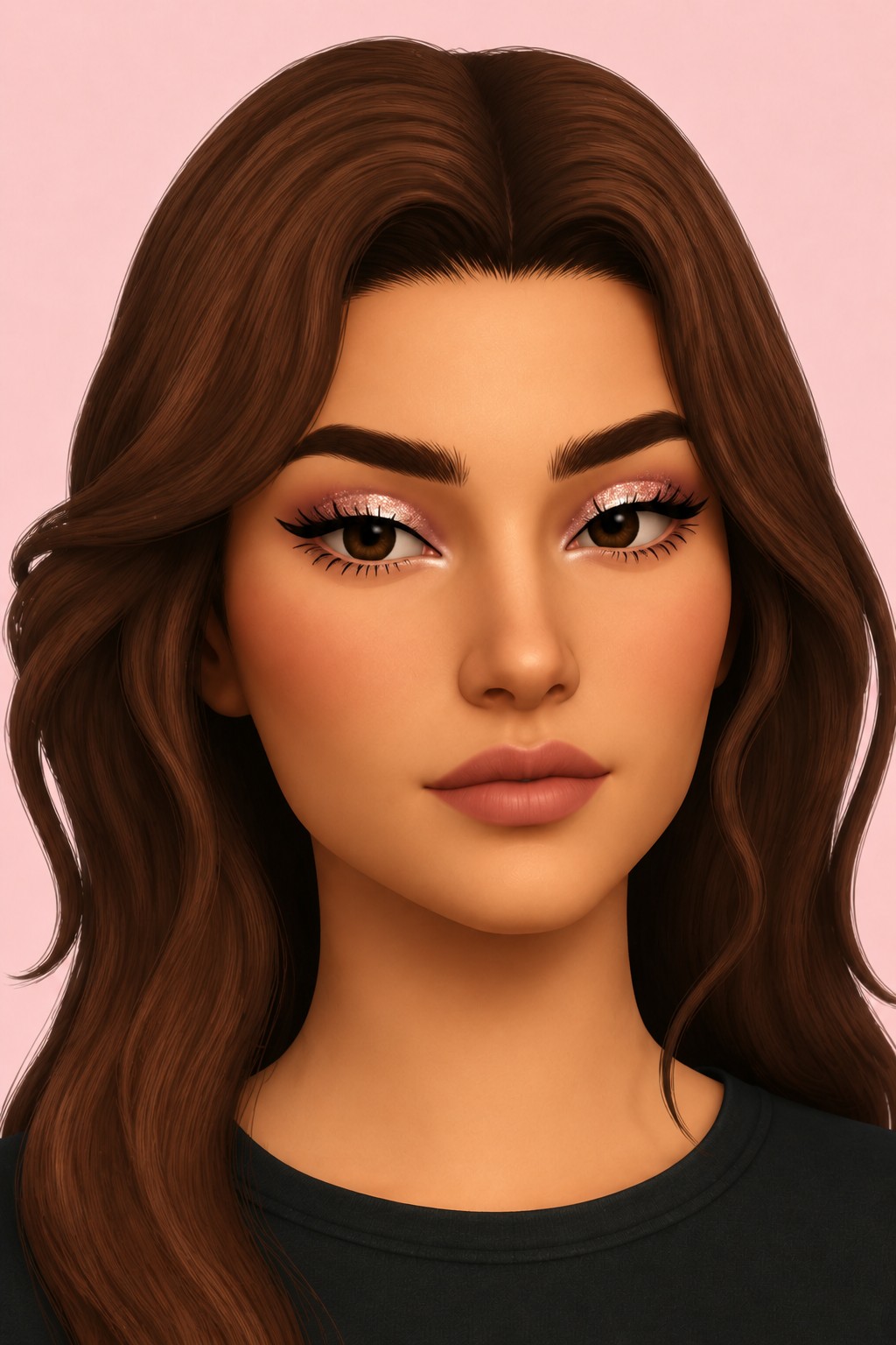 Raya eyeshadow custom content (CC) for Sims 4 by chewybutterfly_