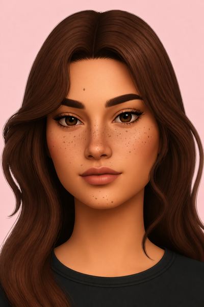 Alive Freckles custom content (CC) for Sims 4 by CarysSims