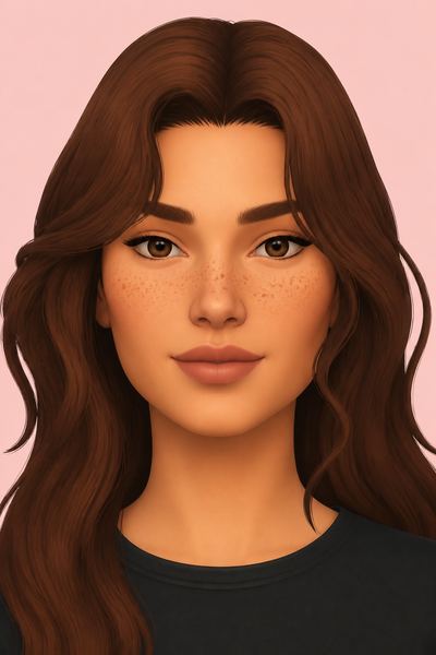 ESTHER FRECKLES custom content (CC) for Sims 4 by mosaica
