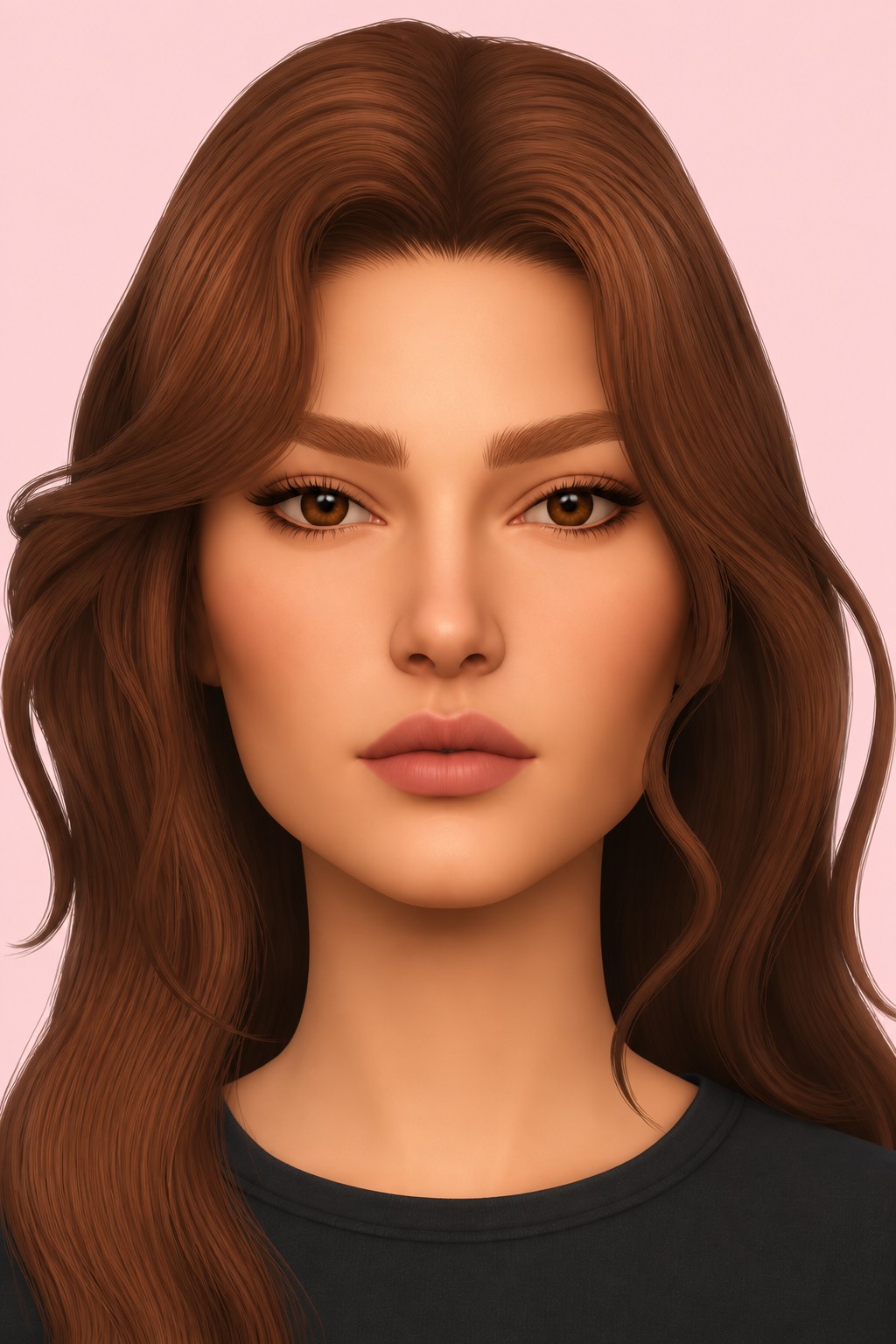 Brushed Eyebrows custom content (CC) for Sims 4 by TwistedCat
