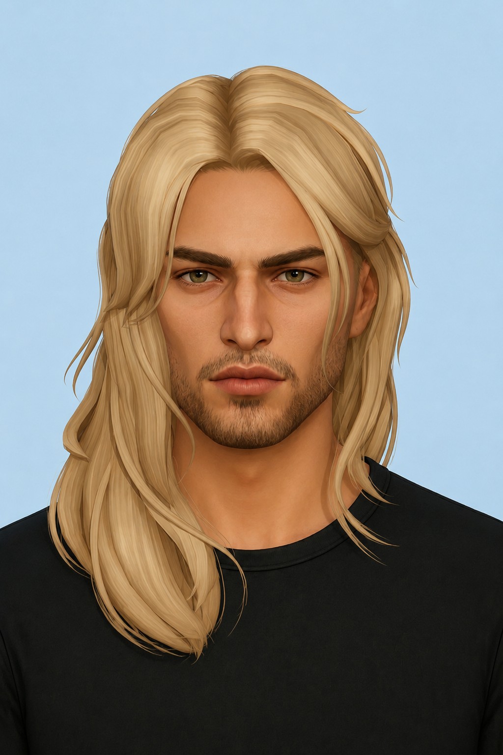 Jared Hair custom content (CC) for Sims 4 by johnnysims