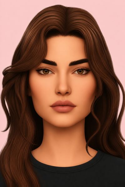 EYEBROWS N6 custom content (CC) for Sims 4 by northernsiberiawinds