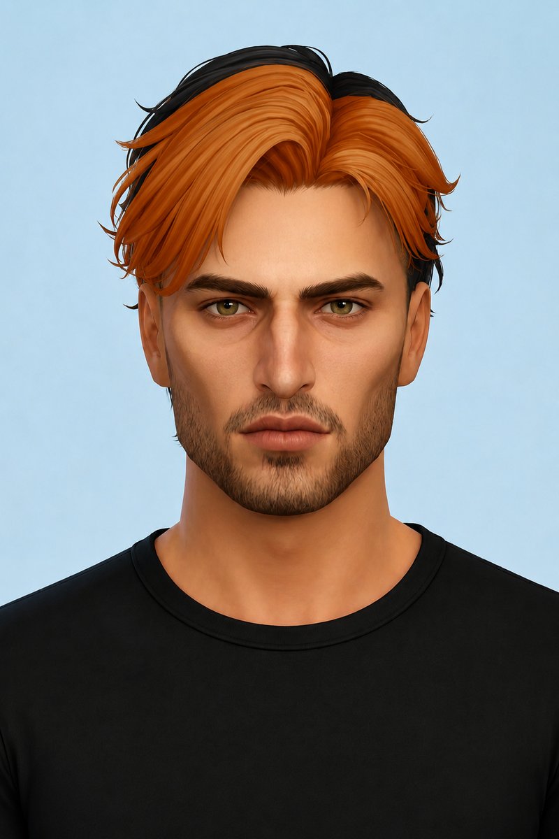 Chandler Hair custom content (CC) for Sims 4 by johnnysims