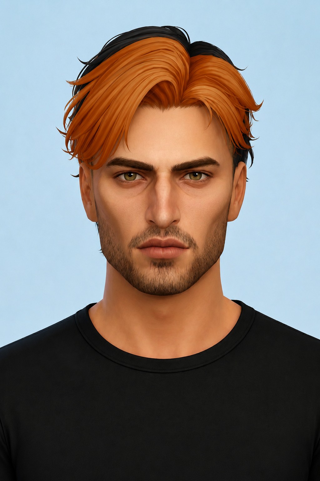 Chandler Hair custom content (CC) for Sims 4 by johnnysims