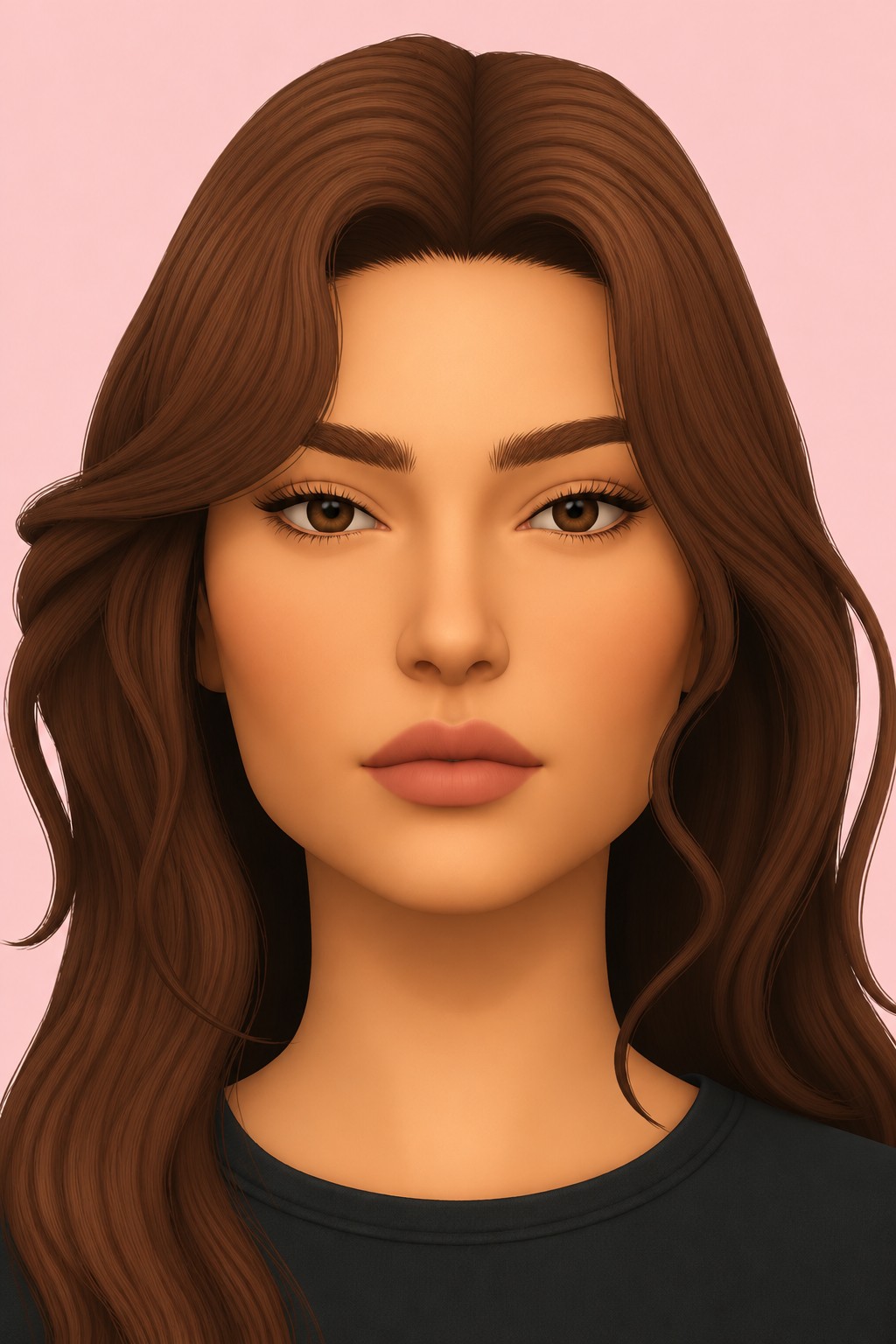 eyebrows #42 custom content (CC) for Sims 4 by sims3melancholic