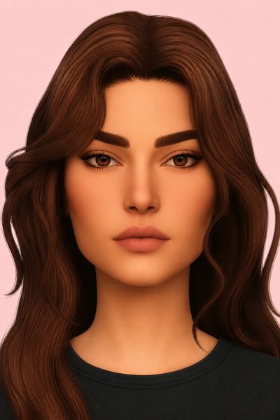 Eyebrows N01 Public custom content (CC) for Sims 4 by nonvmestudios