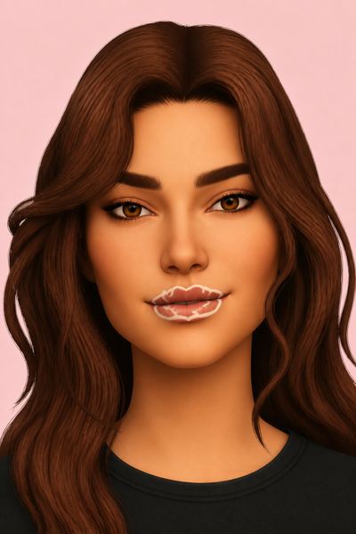 lip graffiti custom content (CC) for Sims 4 by sims3melancholic