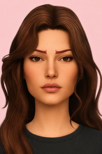 🟊 Hexed - a goth/alt eyebrow set 🟊 custom content (CC) for Sims 4 by stonedhilda