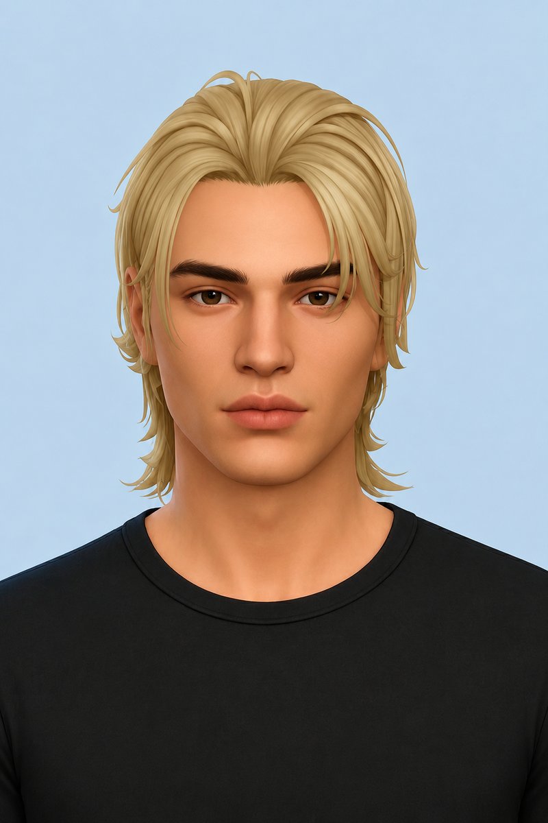 Chase Hair custom content (CC) for Sims 4 by johnnysims