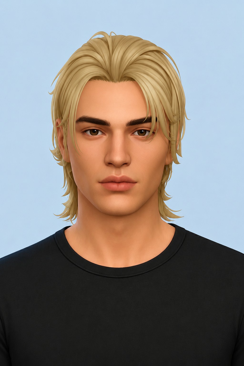 Chase Hair custom content (CC) for Sims 4 by johnnysims