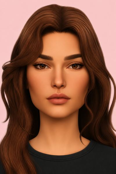 Calm Eyebrows custom content (CC) for Sims 4 by TwistedCat