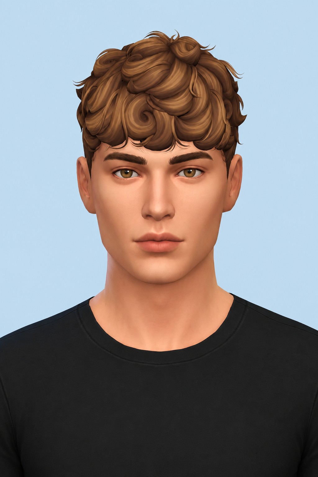 Maurice Hair custom content (CC) for Sims 4 by johnnysims