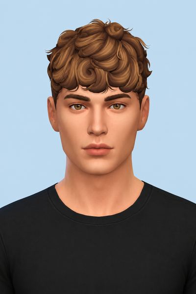Maurice Hair custom content (CC) for Sims 4 by johnnysims
