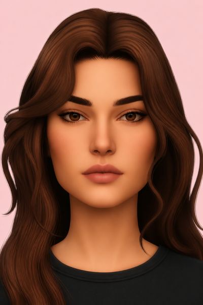 Gaze Eyebrows custom content (CC) for Sims 4 by TwistedCat
