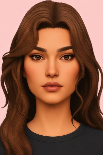 Velour Eyebrows custom content (CC) for Sims 4 by TwistedCat