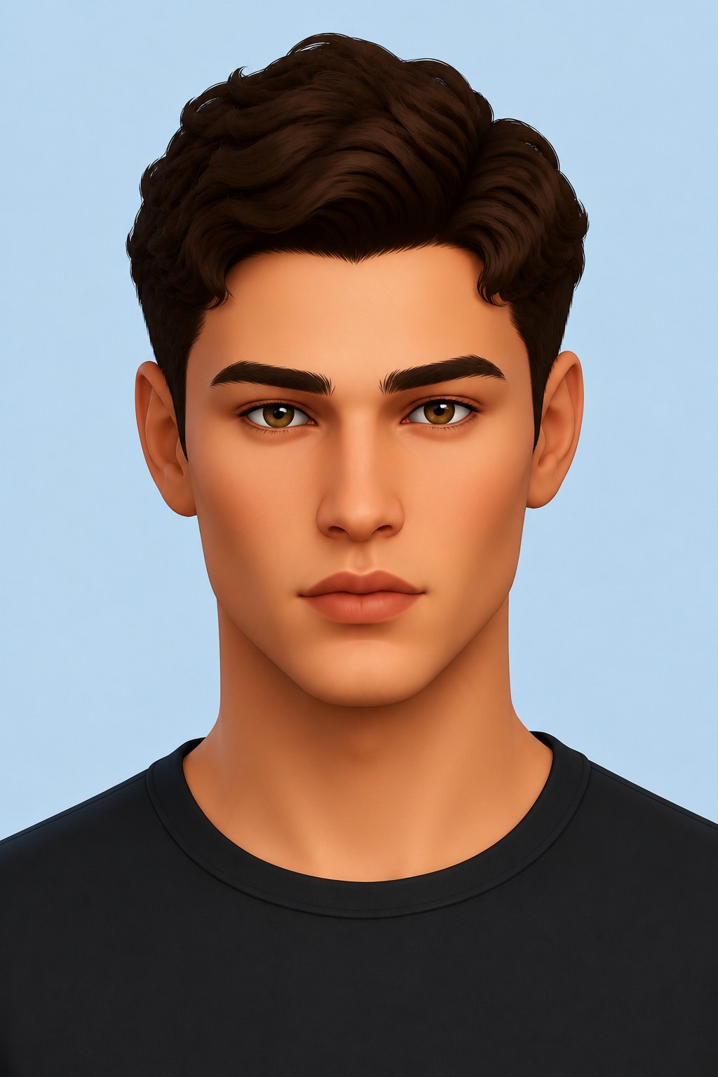 Buff Eyebrows custom content (CC) for Sims 4 by TwistedCat