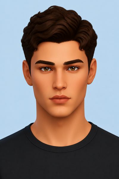 Buff Eyebrows custom content (CC) for Sims 4 by TwistedCat