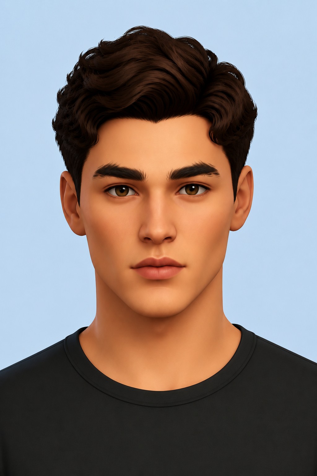 Bear Eyebrows custom content (CC) for Sims 4 by TwistedCat