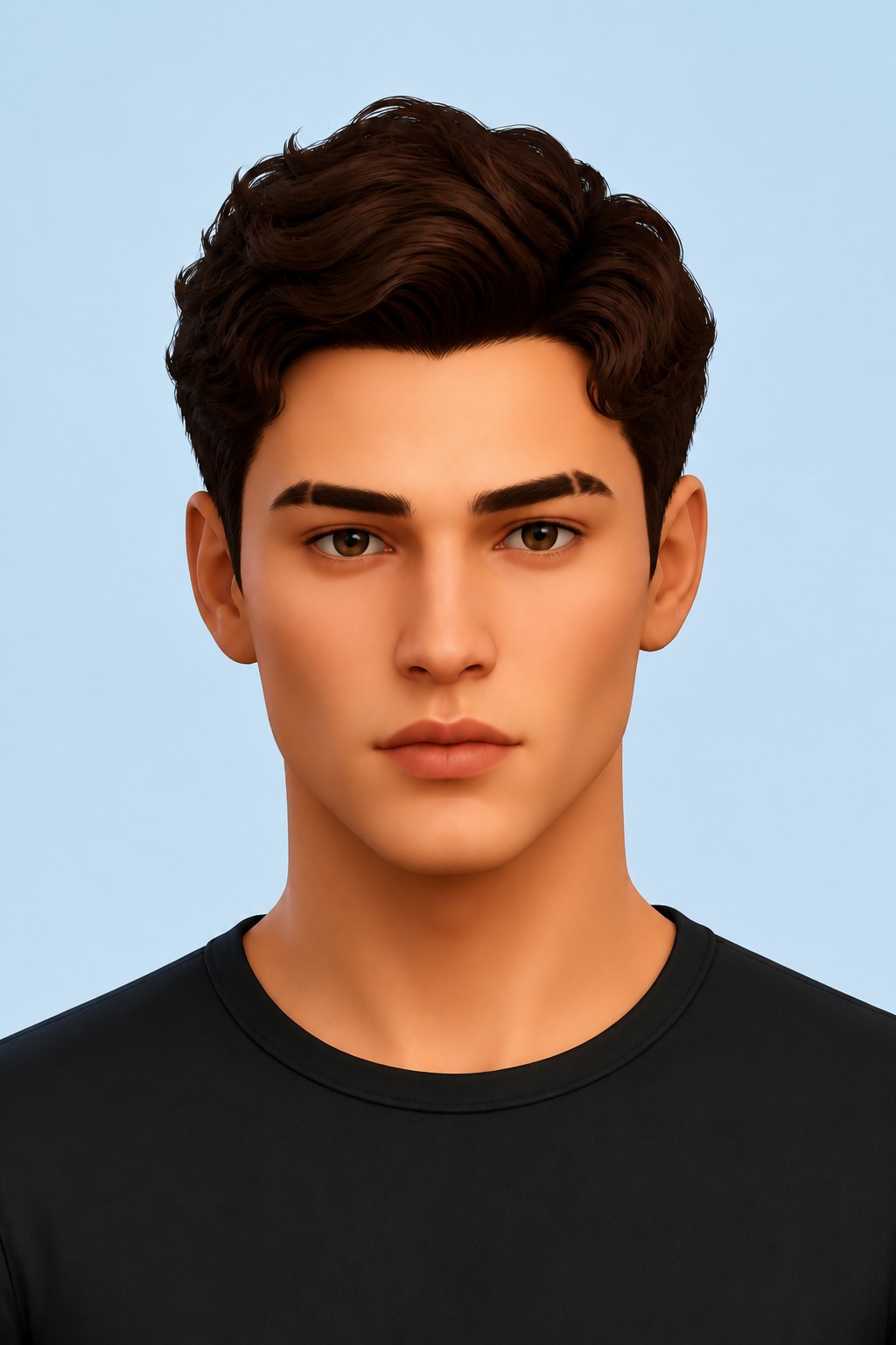 Edge Eyebrows custom content (CC) for Sims 4 by TwistedCat