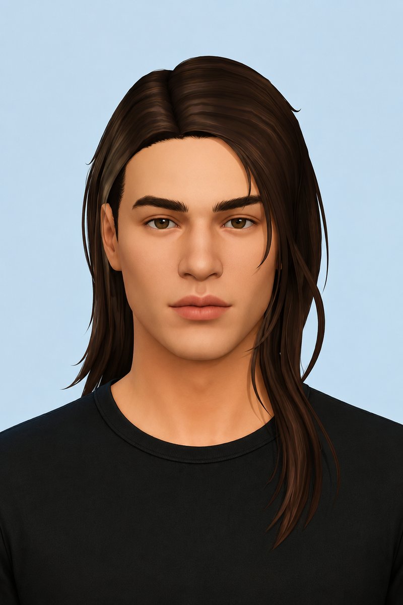 Micah Hair custom content (CC) for Sims 4 by johnnysims