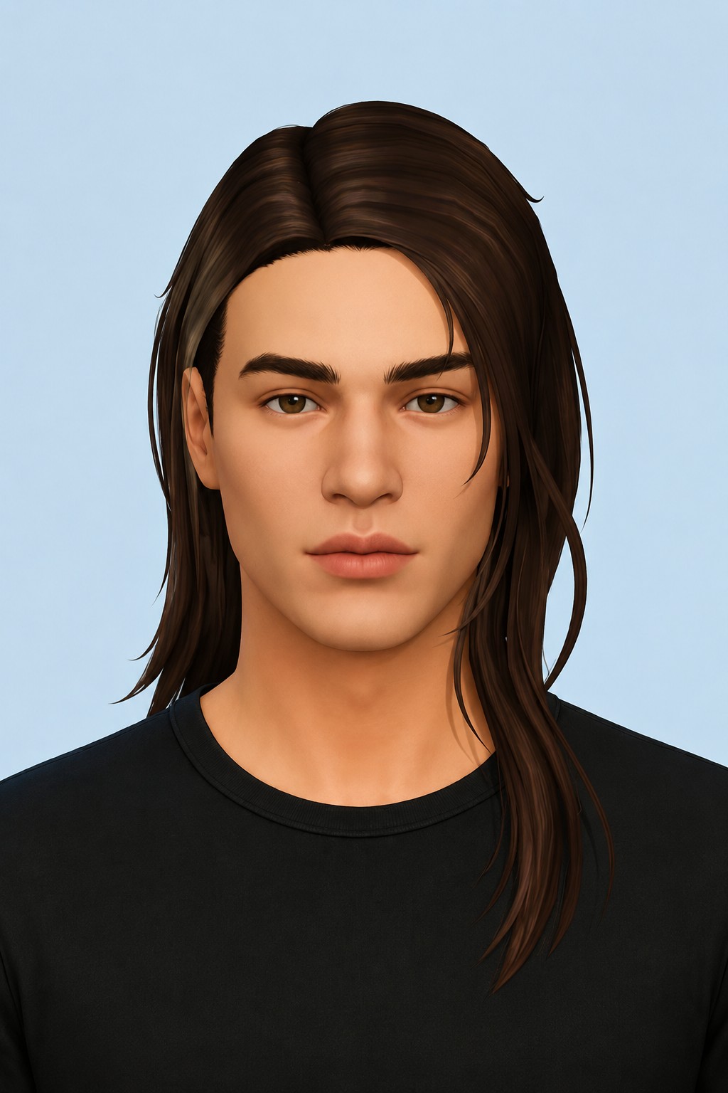 Micah Hair custom content (CC) for Sims 4 by johnnysims