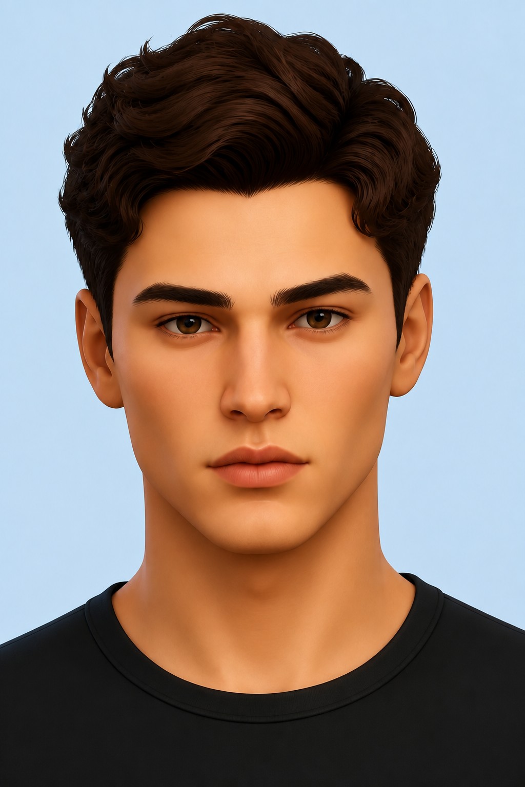 Wolf Eyebrows custom content (CC) for Sims 4 by TwistedCat