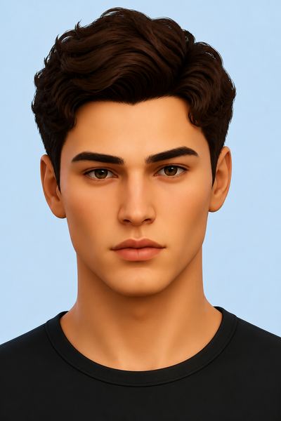 Wolf Eyebrows custom content (CC) for Sims 4 by TwistedCat