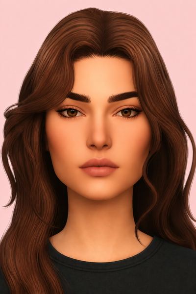 Brow Set - Ariana custom content (CC) for Sims 4 by greenllamas