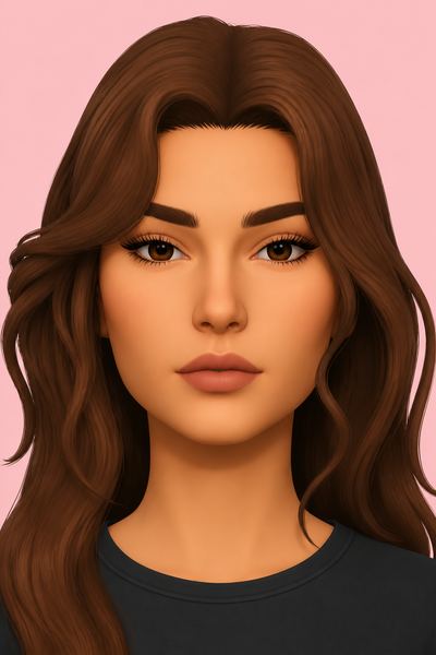 3D Eyelashes N2 Natural custom content (CC) for Sims 4 by obscurus_sims