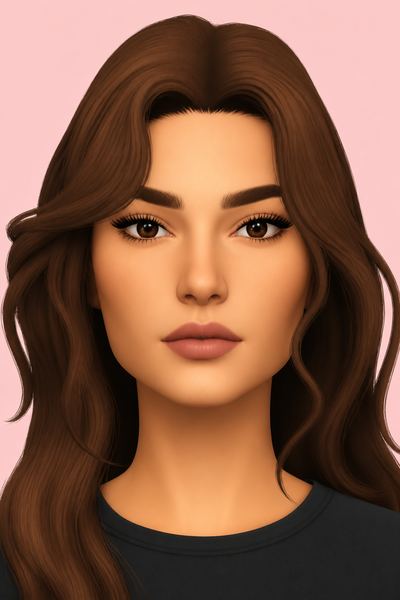 3D Eyelashes N3 custom content (CC) for Sims 4 by obscurus_sims