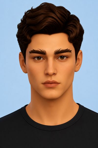 Eyebrows N13 custom content (CC) for Sims 4 by AlisaSour