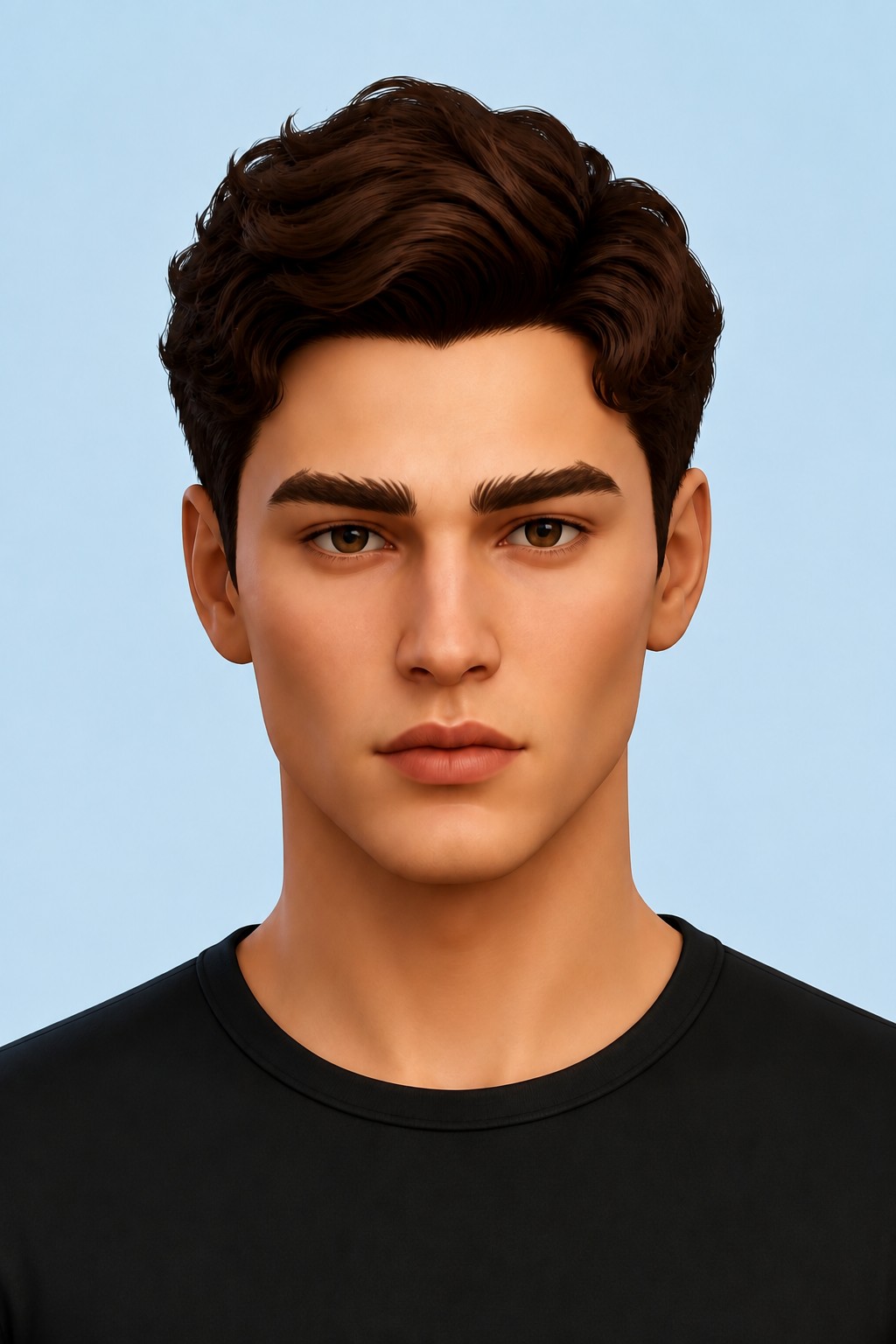 Eyebrows N14 custom content (CC) for Sims 4 by AlisaSour