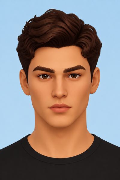 Eyebrows N8 custom content (CC) for Sims 4 by AlisaSour
