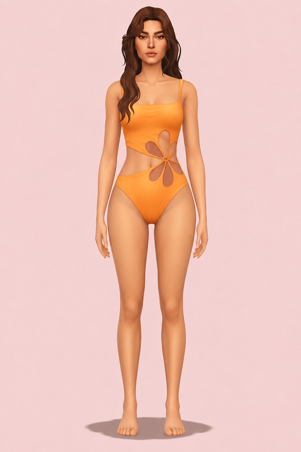 Dahlia Swimsuit custom content (CC) for Sims 4 by trillyke