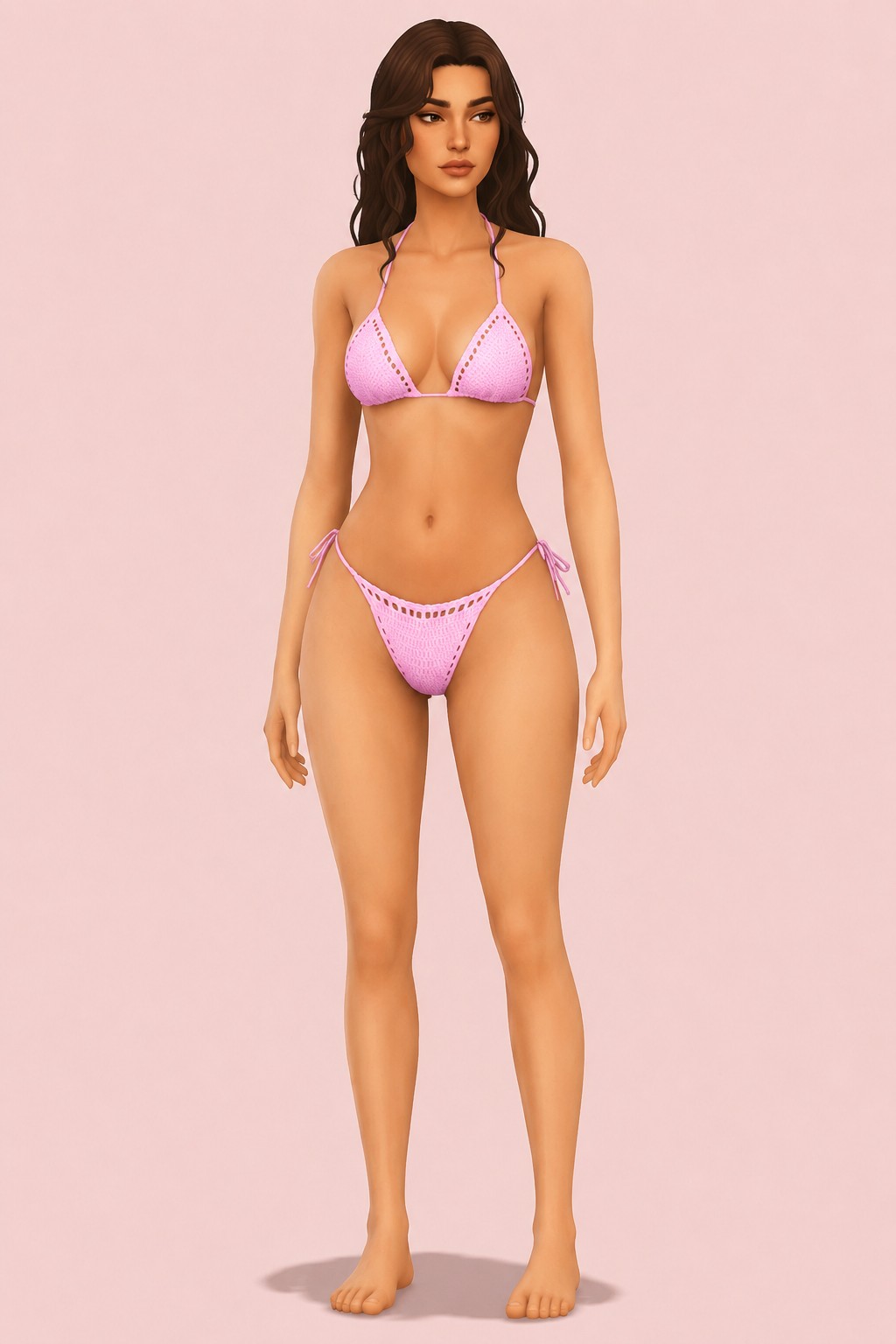 Beah Bikini custom content (CC) for Sims 4 by backtrackcc