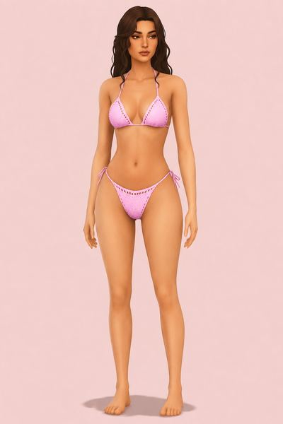 Beah Bikini custom content (CC) for Sims 4 by backtrackcc