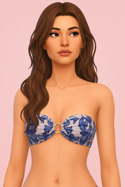 Cosmia Bikini Top custom content (CC) for Sims 4 by sentate