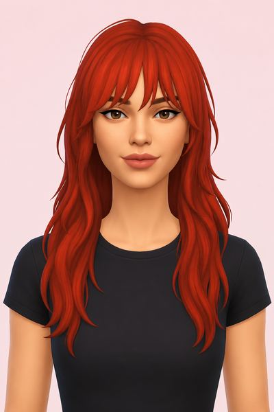 Connie Hair custom content (CC) for Sims 4 by sunivaa